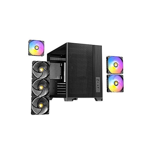 Antec Flux M ARGB Compact MicroATX Gaming Casing - 8