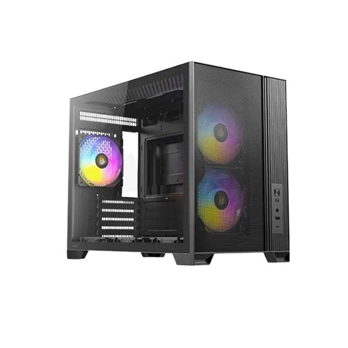 Antec Flux M ARGB M-ATX Micro Tower Case (Black)