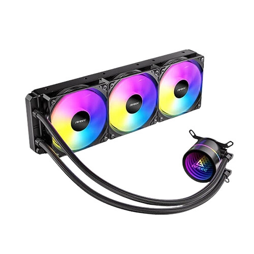 Antec Luna 360 ARGB All-in-One Liquid CPU Cooler with Display (Black) - 2