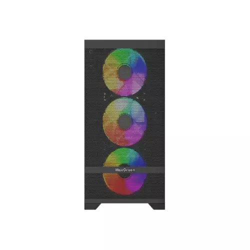 MaxGreen Mesh Pro A10 M-ATX Mid-Tower Gaming Case - 1