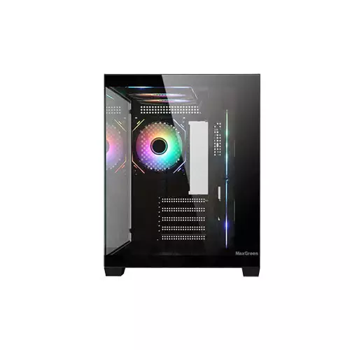 MaxGreen DarkWave F5 Mid-Tower M-ATX Gaming Case-gallery-1