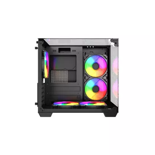 MaxGreen S275-33 Mid-Tower M-ATX Casing With 3x MaxGreen M59 ARGB Fan-gallery-2