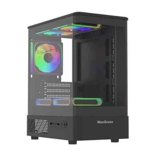 MaxGreen Curve Arylic 312 Mid-Tower M-ATX Gaming Casing