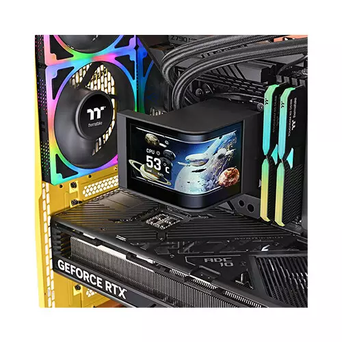 Thermaltake MAGCurve 360 Ultra ARGB Sync AIO Liquid Cooler with 6.67-inch Curved AMOLED Display-gallery-4