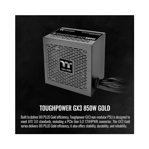 Thermaltake ToughPower GX3 850W 80 Plus Gold PCIe 5.1 ATX 3.1 Power Supply-gallery-3