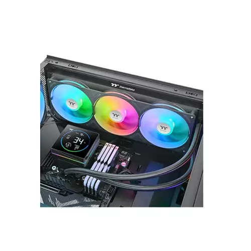 Thermaltake H360-S V3 ARGB Sync AIO Liquid Cooler(Black) with 3.95-inch LCD Display - 1
