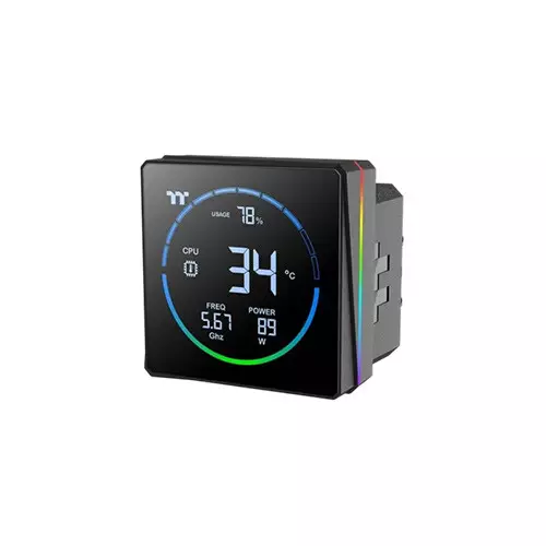Thermaltake H360-S V3 ARGB Sync AIO Liquid Cooler(Black) with 3.95-inch LCD Display - 3