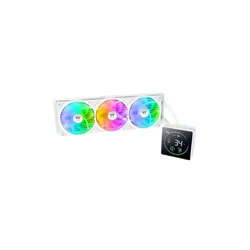 Thermaltake H360-S V3 ARGB Sync AIO Liquid Cooler(White) with 3.95-inch LCD Display