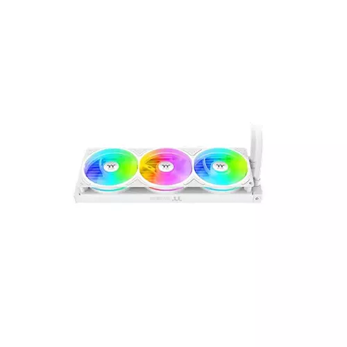 Thermaltake H360-S V3 ARGB Sync AIO Liquid Cooler(White) with 3.95-inch LCD Display - 2