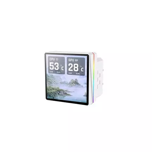 Thermaltake H360 V3 Ultra ARGB Sync AIO Liquid Cooler - White with 3.95-inch LCD Display - 1