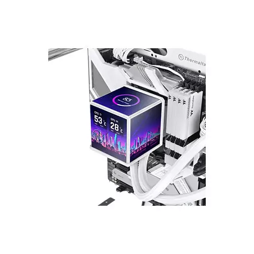 Thermaltake MINECUBE 360 Ultra ARGB Sync AIO Snow Edition Liquid Cooler - 3