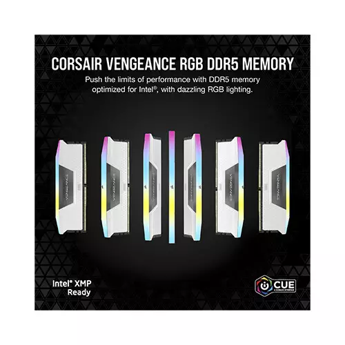 Corsair VENGEANCE RGB 64GB (2x32GB) DDR5 6000Mhz CL30 Desktop RAM-gallery-2