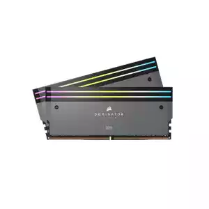 Corsair DOMINATOR TITANIUM RGB 64GB (2X32GB) DDR5 DRAM 6000mhz Cl30 AMD XMP Desktop RAM (Grey)