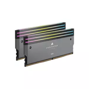 Corsair DOMINATOR TITANIUM RGB 64GB (2X32GB) DDR5 DRAM 6000mhz Cl30 AMD XMP Desktop RAM (Grey)-1