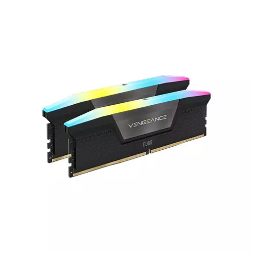 Corsair VENGEANCE RGB 16GB (2x8GB) DDR5 DRAM 5200MT/s CL40 Desktop RAM (Black)