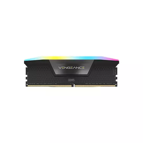 Corsair VENGEANCE RGB 16GB (2x8GB) DDR5 DRAM 5200MT/s CL40 Desktop RAM (Black)-gallery-2