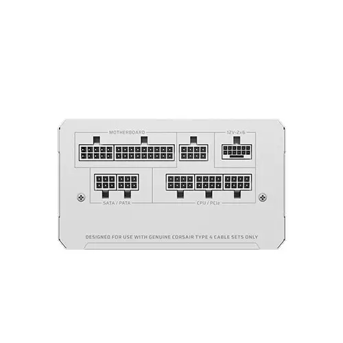 Corsair RMe Series RM1000e 1000W PG5 80 PLUS Gold Fully Modular Low-Noise ATX Power Supply (White)-gallery-2