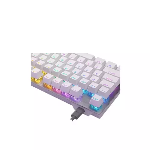 Corsair K60 PRO TKL RGB 87 keys Wired OPX Switch Gaming Keyboard (White) - 1