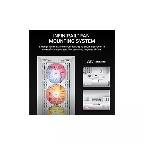 Corsair Frame 5000D RS ARGB High-Airflow Mid-Tower PC Case - White-gallery-2