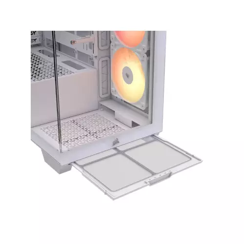 CORSAIR 3500X RS-R ARGB Mid-Tower Gaming Case (White)-gallery-3