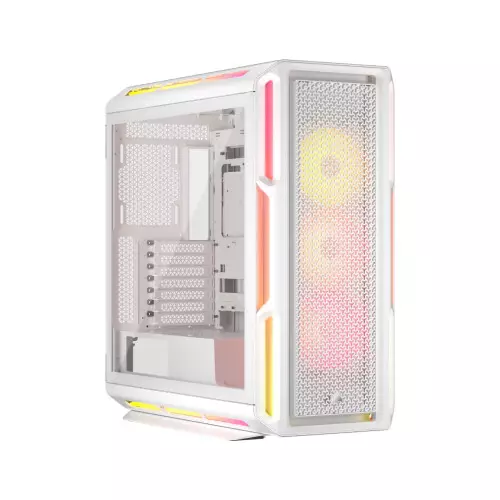 CORSAIR iCUE Link 5000T LX RGB Mid-Tower ATX Desktop Case (White)
