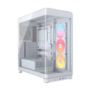 CORSAIR FRAME 4500X RS-R ARGB Panoramic Glass Mid-Tower Desktop Case (White)