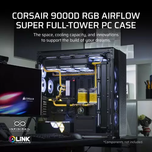 CORSAIR iCUE 9000D RGB Airflow Tower TG Desktop Case-gallery-1