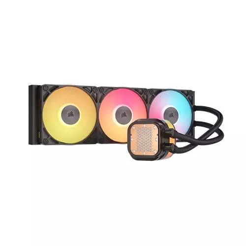 Corsair iCUE LINK TITAN 360 RX LCD RGB Liquid CPU Cooler (Black)-gallery-1