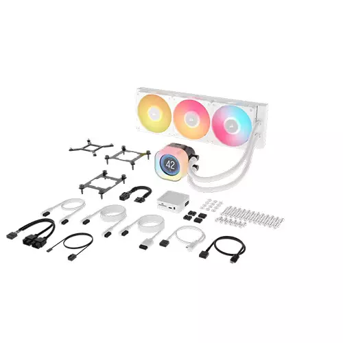 Corsair iCUE LINK TITAN 360 RX LCD RGB Liquid CPU Cooler (White)-gallery-3
