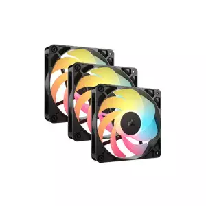 Corsair RS120-R ARGB Triple Pack 120mm PWM Reverse Fans (Black)