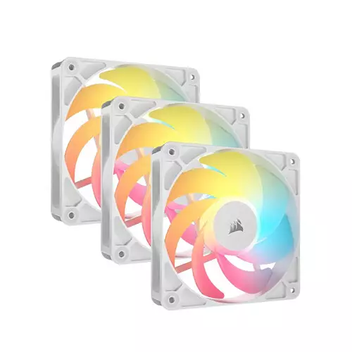 Corsair RS120-R ARGB Triple Pack 120mm PWM Reverse Fans (White)