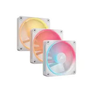 Corsair iCUE LINK LX120-R RGB 120mm PWM Reverse Fans Starter Kit (White)