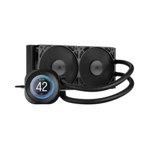 CORSAIR Nautilus 240 RS LCD AIO Liquid CPU Cooler (Black)