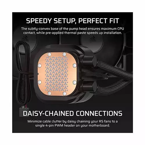 CORSAIR Nautilus 240 RS LCD AIO Liquid CPU Cooler (Black)-gallery-2