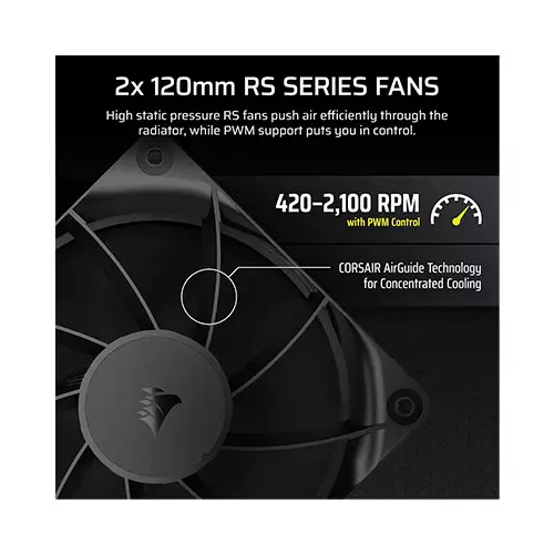 CORSAIR Nautilus 240 RS LCD AIO Liquid CPU Cooler (Black)-gallery-4