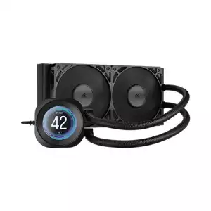 CORSAIR Nautilus 240 RS LCD AIO Liquid CPU Cooler (Black)