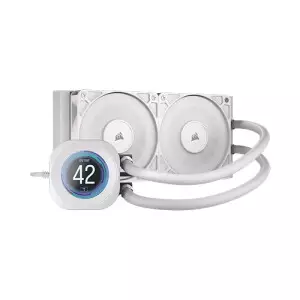 CORSAIR Nautilus 240 RS LCD AIO Liquid CPU Cooler (White)