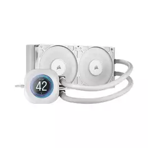 CORSAIR Nautilus 240 RS LCD AIO Liquid CPU Cooler (White)