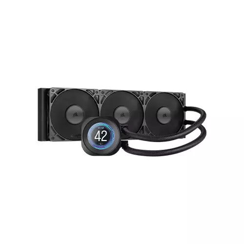 CORSAIR Nautilus 360 RS LCD AIO Liquid CPU Cooler (Black)