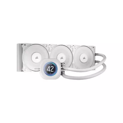 CORSAIR Nautilus 360 RS LCD AIO Liquid CPU Cooler (White)