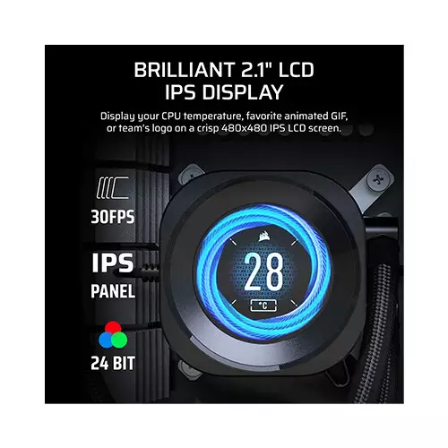 CORSAIR NAUTILUS RS LCD CPU Cooler Display Module-gallery-1
