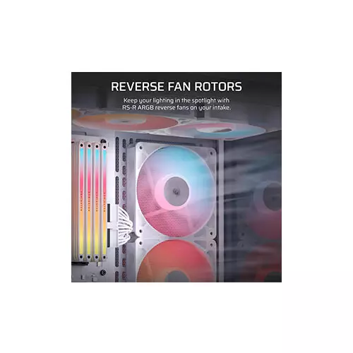Corsair RS120-R ARGB 120mm PWM Reverse Fans Triple Pack (White)-gallery-4