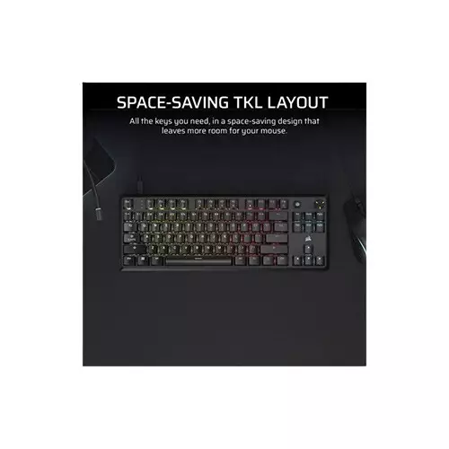 CORSAIR K70 Core TKL RGB Wired Mechanical Gaming Keyboard (Black)-gallery-3