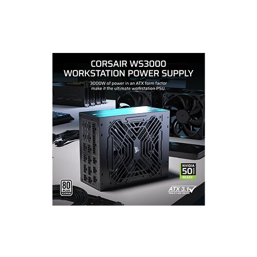Corsair WS3000 3000W ATX 3.1 Fully Modular Power Supply (EU) - 3
