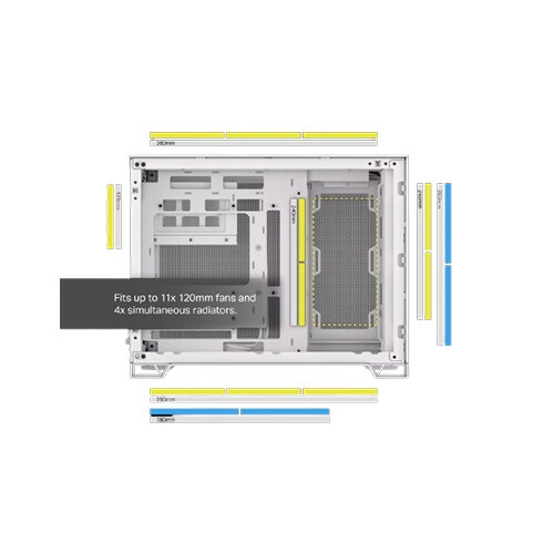 Corsair 2500D Airflow Mid-Tower Dual Chamber PC Case - 3