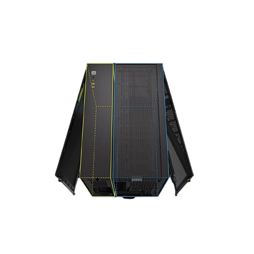 Corsair iCUE LINK 2500X RGB Micro ATX Dual Chamber PC Case (Black) - 1