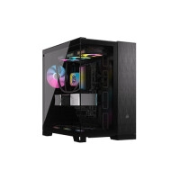 Corsair 6500X Mid-Tower Dual Chamber PC Case (Black obsidian)