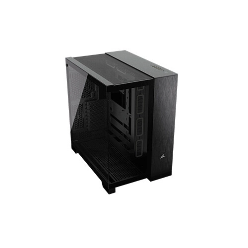 Corsair 6500X Mid-Tower Dual Chamber PC Case (Black obsidian) - 2