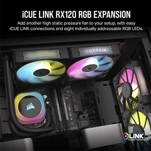 Corsair iCUE LINK RX120 RGB 120mm PWM Single Fan Expansion - 2