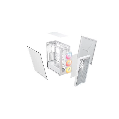 Corsair 3200D RS Mid-Tower ARGB PC Case White - 3